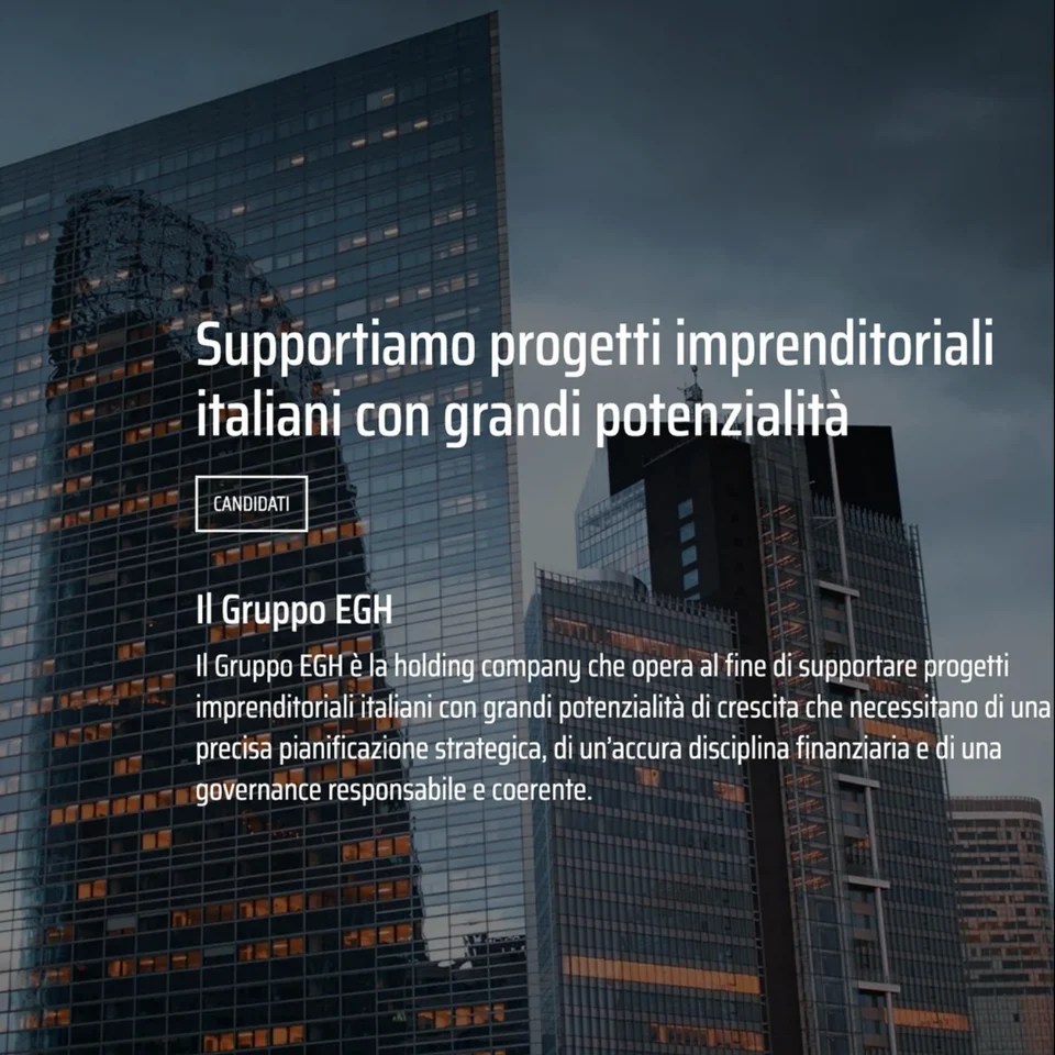 Progetto corporate con architettura aziendale