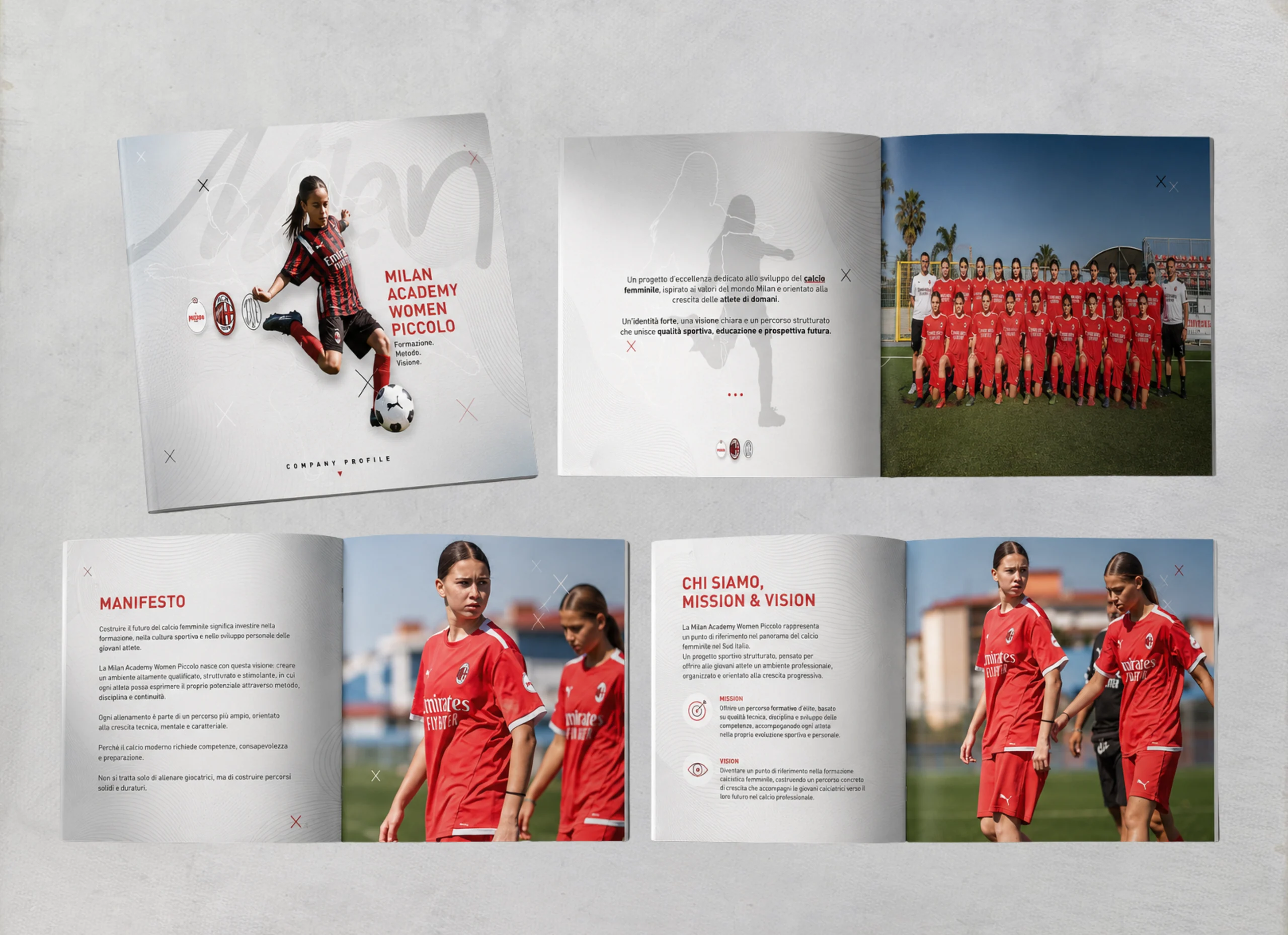 Milan Academy Women Piccolo: immagine originale fornita per la sezione Visione del Progetto.
