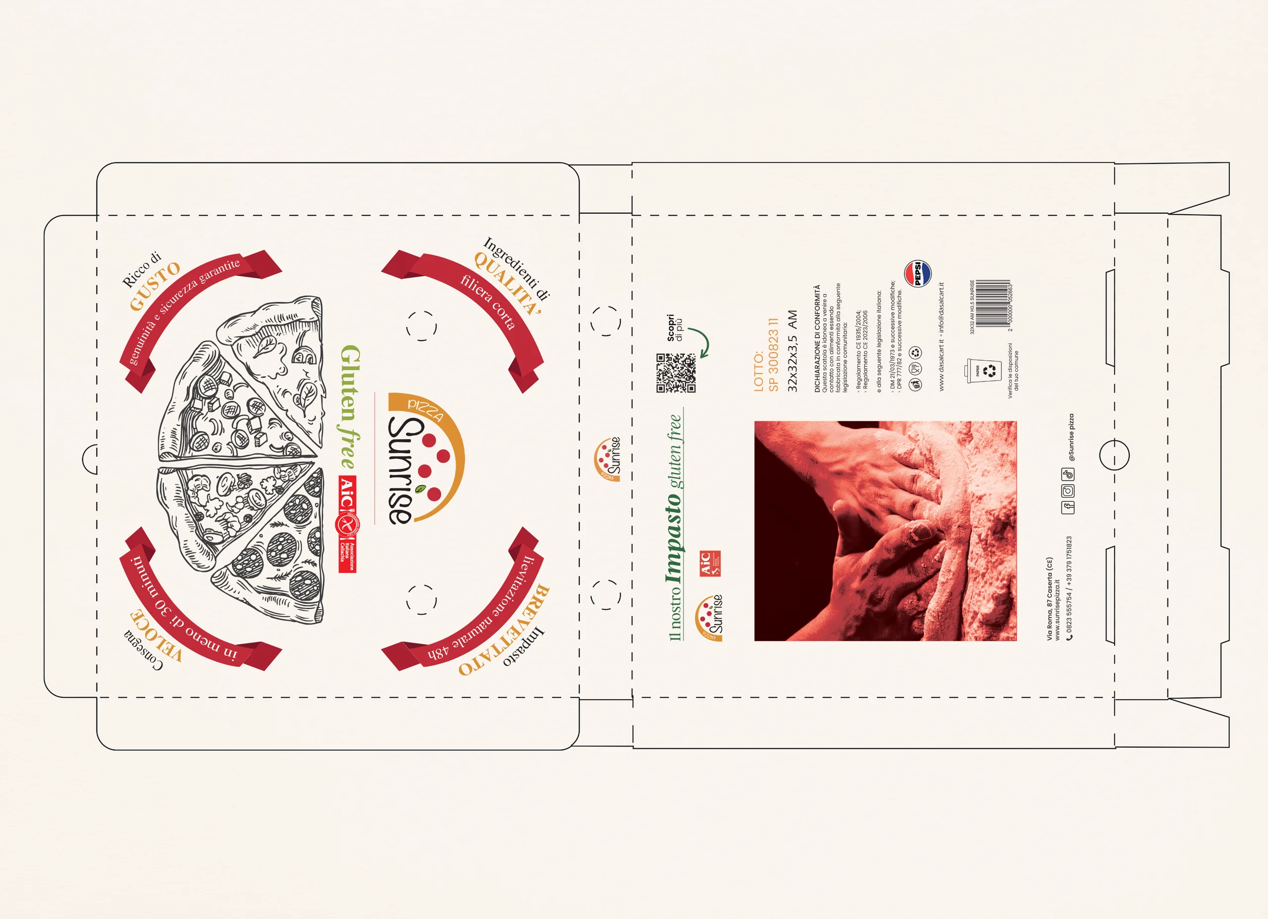 Sunrise Pizza: immagine originale fornita per la sezione Visione del Progetto.